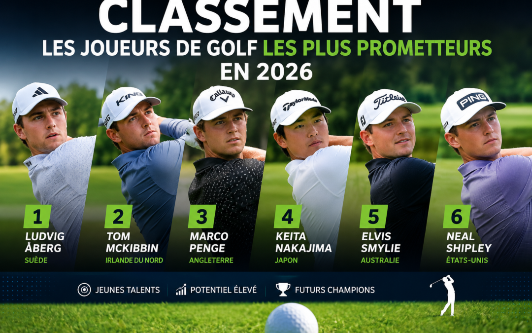 Classement : les joueurs de golf les plus prometteurs en 2026