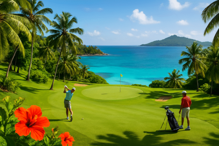 Parcours de golf aux Seychelles : Les terrains les plus étonnants de l’océan indien