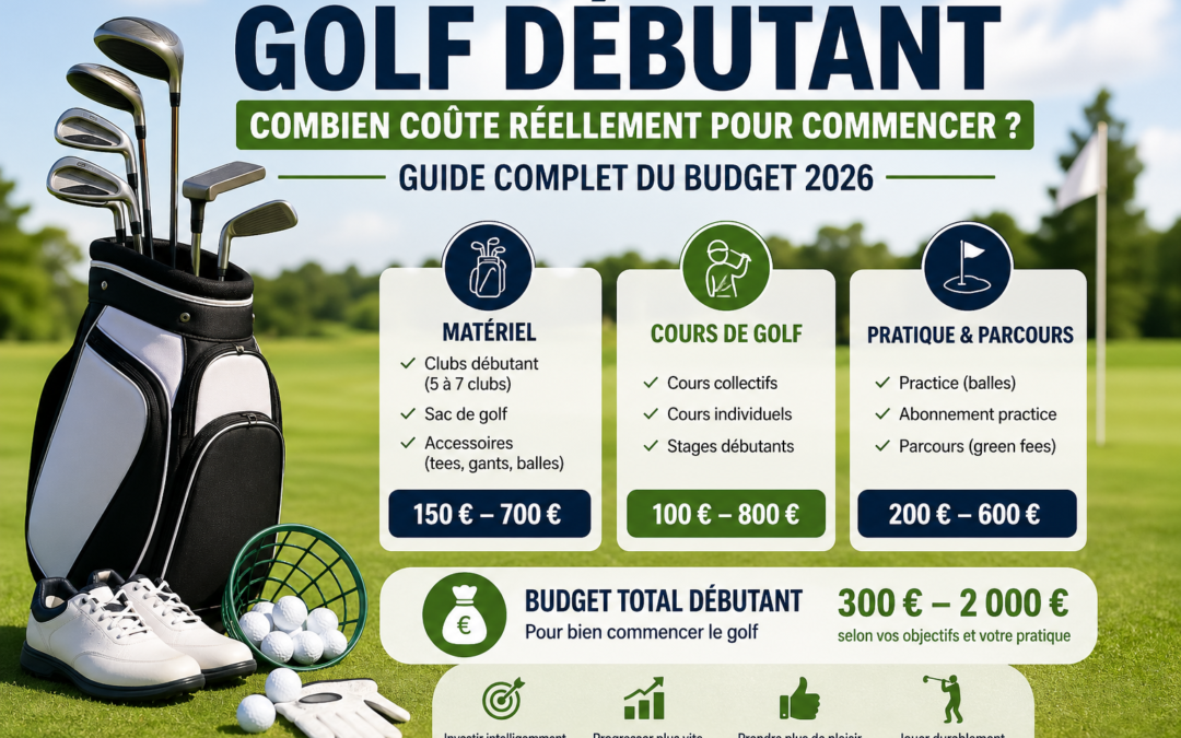 Budget golf débutant : combien coûte vraiment le matériel, les cours et la pratique pour commencer le golf